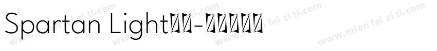 Spartan Light字体字体转换
